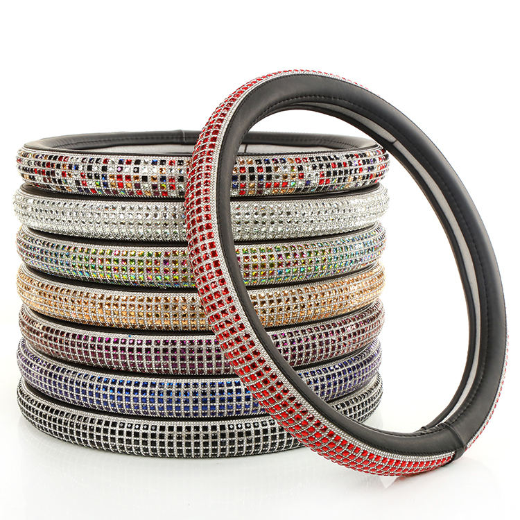 Marcan FXP Leather 4-Spoke Steering Wheel Cover with Crystal Design | Marcan Group Limited